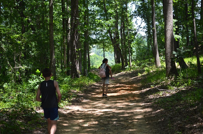 start of hiking trail